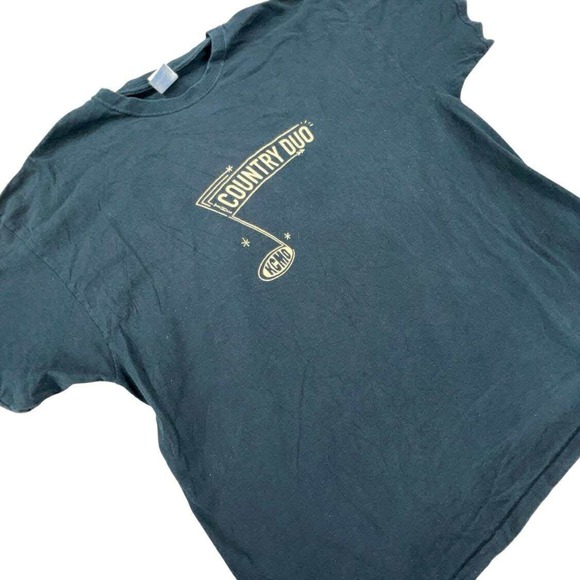 Country Duo KC/MO Graphic T-Shirt Gildan Heavy Cotton Black 2XL Music Tee‎ - Picture 3 of 8
